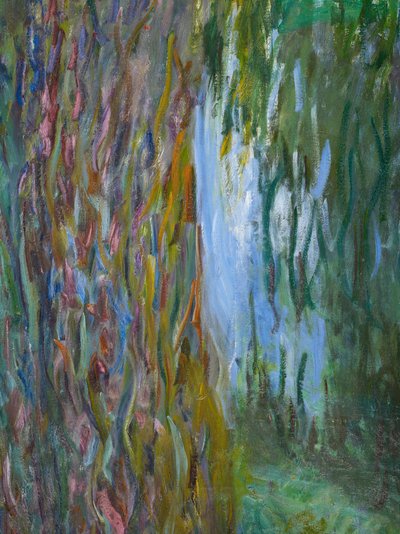 Weeping Willow and the Waterlily Pond (detail) by Claude Monet